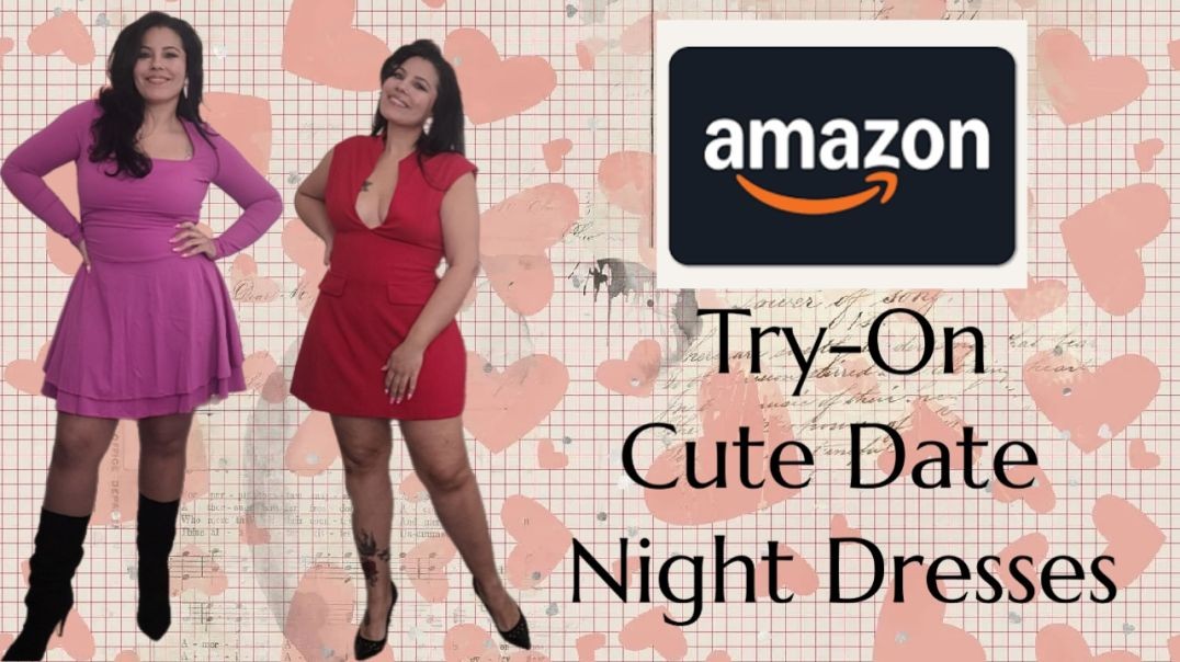 ⁣Amazon Try-On Cute Date Night Dresses