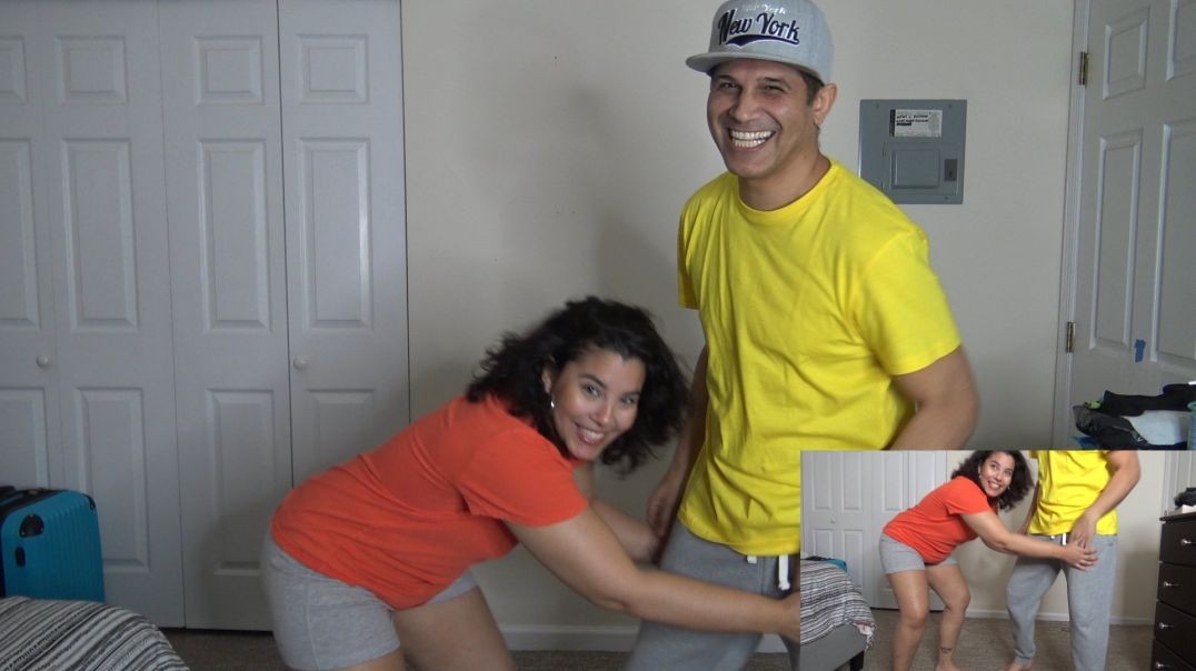 ⁣FLIPSLIDE CHALLENGE LOSER GETS A PANTSING