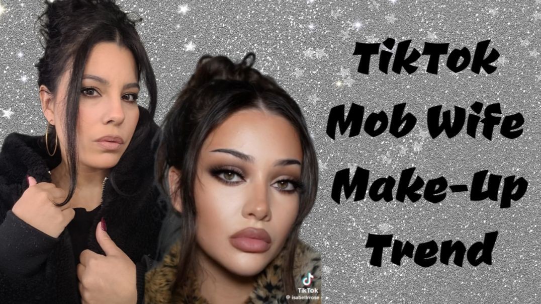 ⁣TikTik Mob Wife Make-Up Trend
