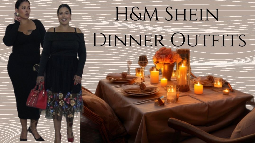 ⁣H&amp;amp;M Shein Dinner Dress Outfits