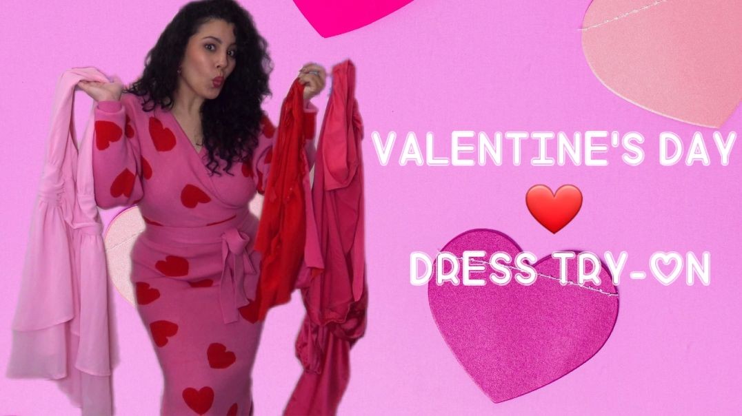⁣Valentine's Day Amazon And Shein Dress  Try On