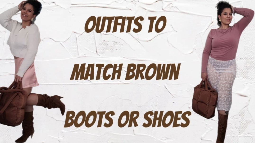 ⁣Outfits to Match Brown Boots or Shoes