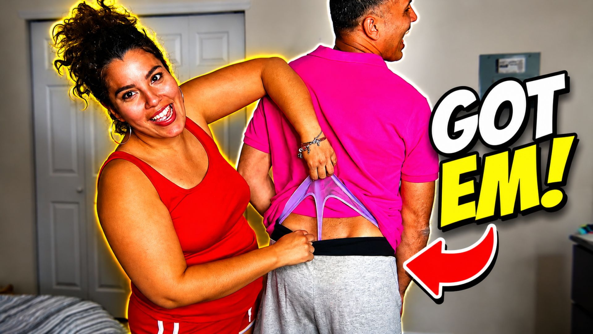 ⁣BOP IT CHALLENGE LOSER GETS A THONG WEDGIE